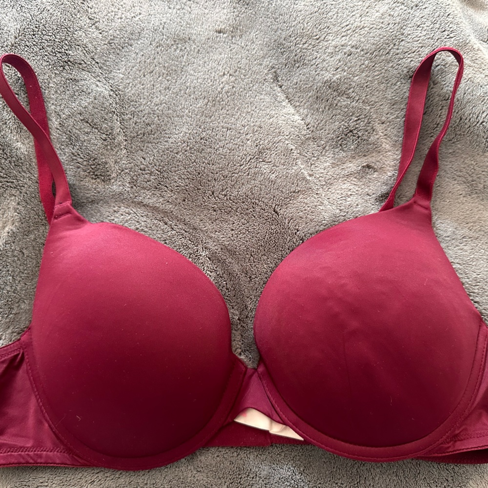 PINK Wear Everywhere Push-Up Bra in Red